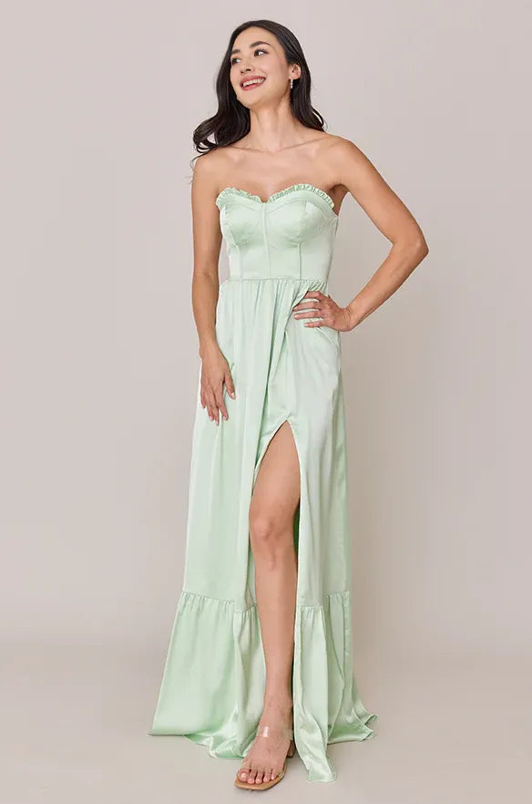 Chic A-line Sweetheart Neck Sleeveless Zipper Up Sweep/Brush Train Prom Dress